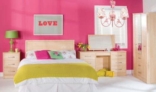 AVONNI AV-1416-BALLERINA Pembe Boyalı Modern Avize E14 Metal Kumaş 52cm - Görsel 4