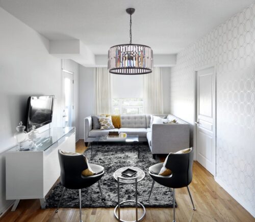 AVONNI AV-60029-3BSY Siyah Boyalı Modern Avize E27 Metal Kristal 40cm - Görsel 15