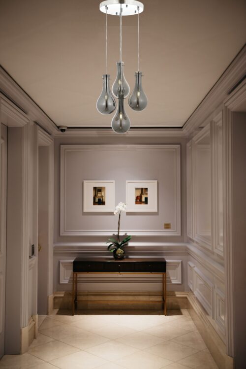 AVONNI AV-60092-4KT Krom Kaplama Modern Avize E14 Metal Cam 40cm - Görsel 2