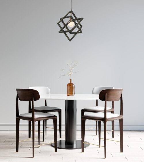 AVONNI AV-60160-1G Eskitme Kaplama Modern Avize E27 Ahşap Metal 30cm - Görsel 2