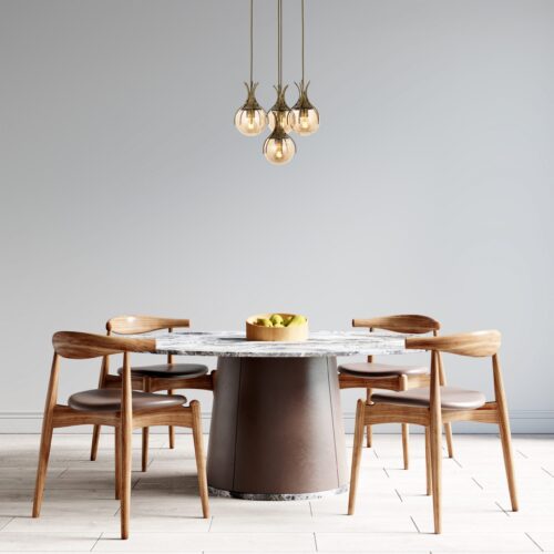 AVONNI AV-60161-4ET Eskitme Kaplama Modern Avize E27 Metal Cam 40cm - Görsel 8