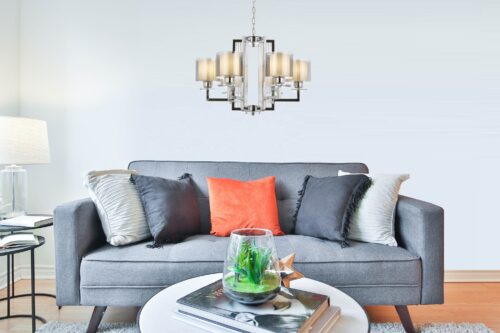 AVONNI AV-60190-6K Krom Kaplama Modern Avize E27 Metal Cam 70cm - Görsel 2
