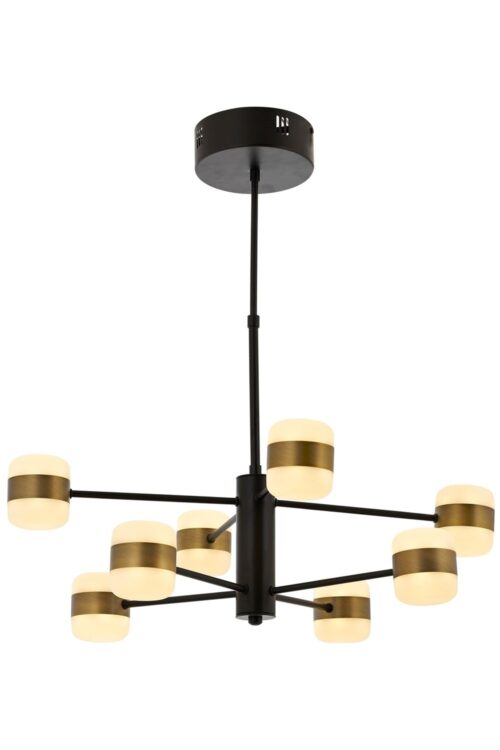 AVONNI AV-60205-8E Eskitme Kaplama Modern Avize LED Metal Akrilik 65cm