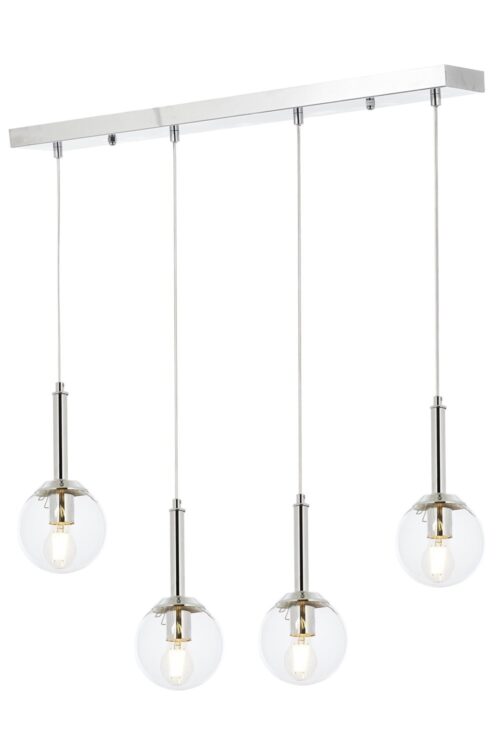 AVONNI AV-60216-4KY Krom Kaplama Modern Avize E27 Metal Cam 70x13cm - Görsel 7