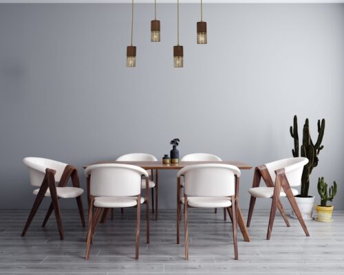 AVONNI AV-60265-4EY Eskitme Kaplama Modern Avize E27 Metal Ahşap 80x9cm - Görsel 2