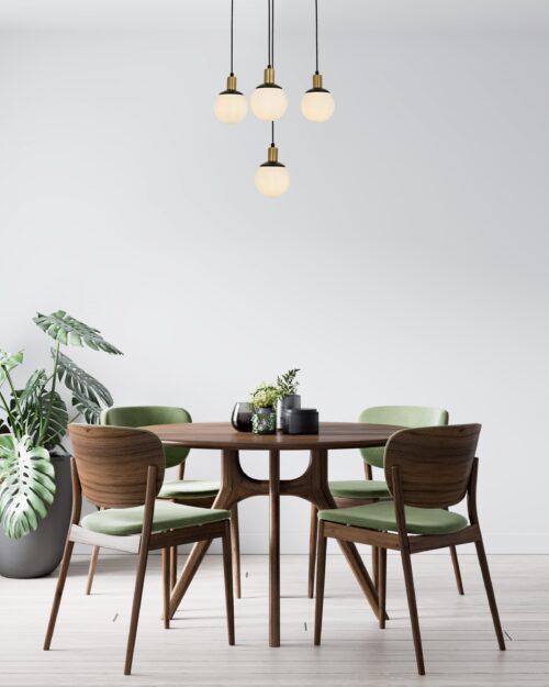 AVONNI AV-60273-4BSY Siyah Boyalı Modern Avize E27 Metal Cam 54cm - Görsel 3