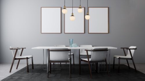 AVONNI AV-60273-4Y-BSY Siyah Boyalı Modern Avize E27 Metal Cam 80x15cm - Görsel 3