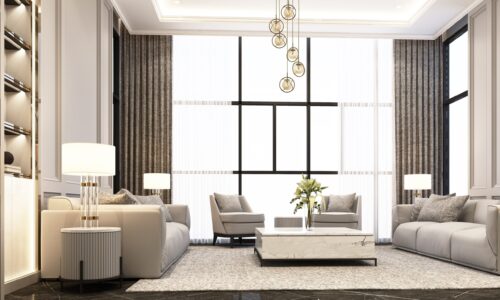 AVONNI AV-60291-6ET Eskitme Kaplama Modern Avize E14 Metal Cam 40cm - Görsel 3