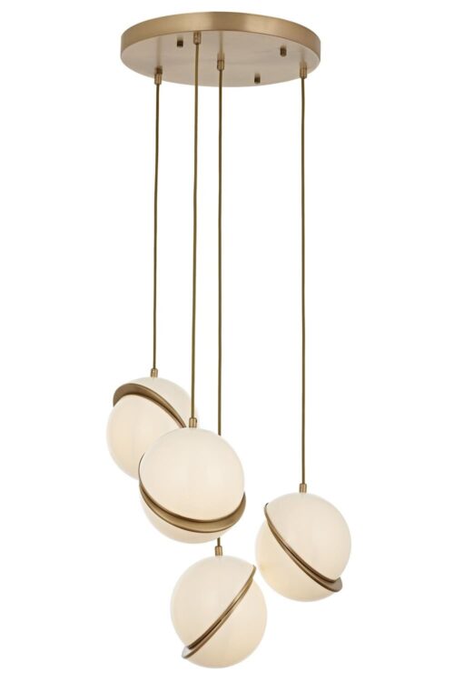 AVONNI AV-60350-4ET Eskitme Kaplama Modern Avize E27 Metal Pleksi 0x4cm - Görsel 2