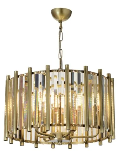 AVONNI AV-65222-E45 Eskitme Kaplama Modern Avize E14 Metal Kristal 45cm