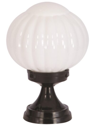 AVONNI BSU-68187-BSY-M3-KOP Siyah Boyalı Dış Mekan Aydınlatma E27 Aluminyum ABS Akrilik Cam 20cm