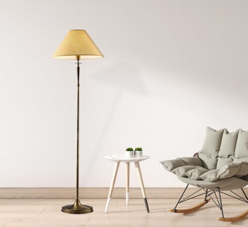 AVONNI HLM-9009-1E Eskitme Kaplama Lambader E27 Metal Ahşap Kumaş 50cm - Görsel 2