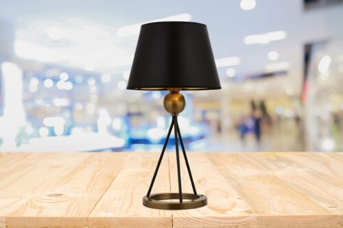 AVONNI ML-9115-1E Eskitme Kaplama Masa Lambası E27 Metal Kumaş 32cm - Görsel 2