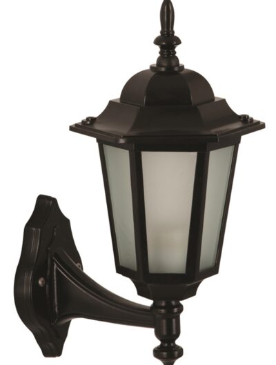 AVONNI BAP-68061-BSY-M1-OP Siyah Boyalı Dış Mekan Aydınlatma E27 Aluminyum Cam 25x20cm