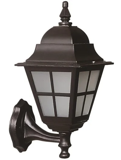 AVONNI BAP-68062-BSY-M1-OP Siyah Boyalı Dış Mekan Aydınlatma E27 Aluminyum Polikarbon Cam 25x18cm