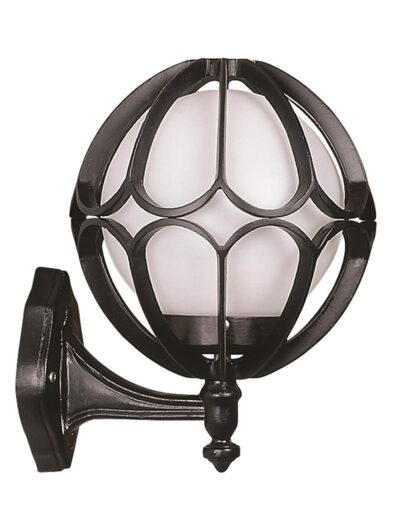 AVONNI BAP-68078-BSY-M1-OP Siyah Boyalı Dış Mekan Aydınlatma E27 Aluminyum Polietilen Cam 25x25cm