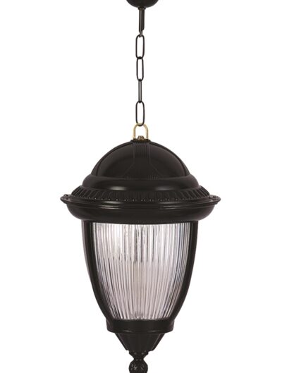 AVONNI BFE-68053-BSY Siyah Boyalı Dış Mekan Aydınlatma E27 Aluminyum Döküm Dip Polikarbon Cam 25cm