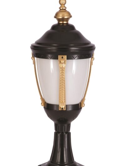 AVONNI BSU-68003-SOP-K Sarı/Siyah Boyalı Dış Mekan Aydınlatma E27 Aluminyum Polikarbon Cam 30cm