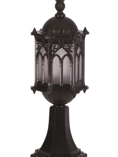 AVONNI BSU-68051-BSY-M2-OP Siyah Boyalı Dış Mekan Aydınlatma E27 Aluminyum Polikarbon Cam 15cm