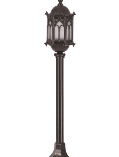 AVONNI BSU-68051-BSY-M3-OP Siyah Boyalı Dış Mekan Aydınlatma E27 Aluminyum Polikarbon Cam 15cm