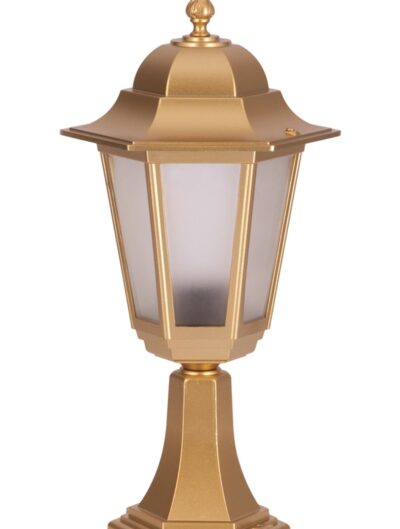 AVONNI BSU-68054-BSA-KOP Sarı Boyalı Dış Mekan Aydınlatma E27 Aluminyum Döküm Dip Polikarbon Cam 27cm