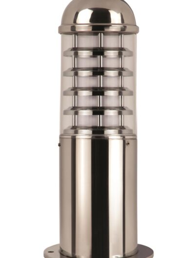 AVONNI BSU-68127-GR-K Krom/Nikel Kaplama Dış Mekan Aydınlatma E27 Paslanmaz Çelik Polikarbon Cam 13cm