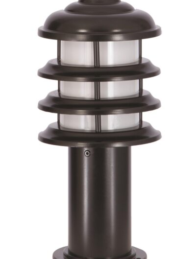 AVONNI BSU-68131-BSY-K Siyah Boyalı Dış Mekan Aydınlatma E27 Aluminyum Polikarbon Cam 20cm