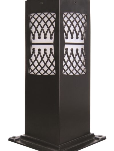 AVONNI BSU-68144-BSY-M3-K Siyah Boyalı Dış Mekan Aydınlatma E27 Aluminyum Akrilik Cam 12cm