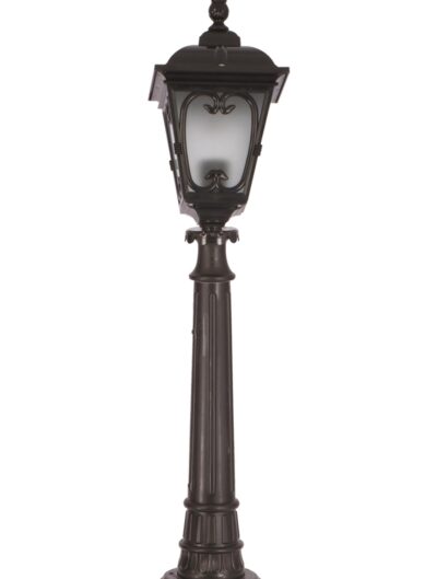 AVONNI BSU-68181-BSY-B Siyah Boyalı Dış Mekan Aydınlatma E27 Çelik Boru ABS Polikarbon Cam 20cm