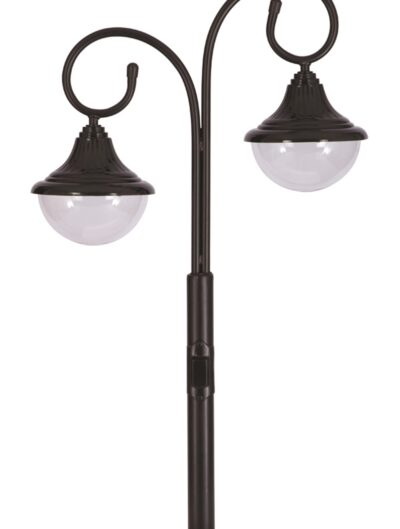 AVONNI BSU-68207-2BSY Siyah Boyalı Dış Mekan Aydınlatma E27 Çelik Boru ABS Polikarbon Cam 75x27cm