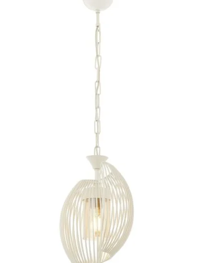 AVONNI AV-60397-1BBY Beyaz Boyalı Modern Avize E27 Metal Cam 20cm