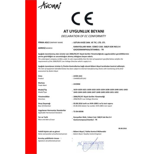 AVONNI AV-1651-6ET Eskitme Kaplama Modern Avize E27 Ahşap 40cm - Görsel 4